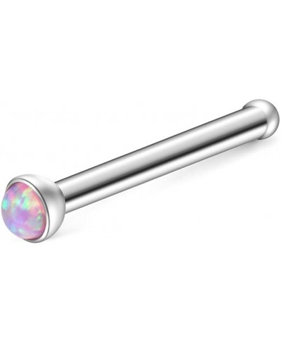 20G 1.5mm 2mm 2.5mm 3mm Jeweled Opal Nose Bone Studs Rings Pin Piercing Jewelry 4PCS $12.84 Piercing Jewelry