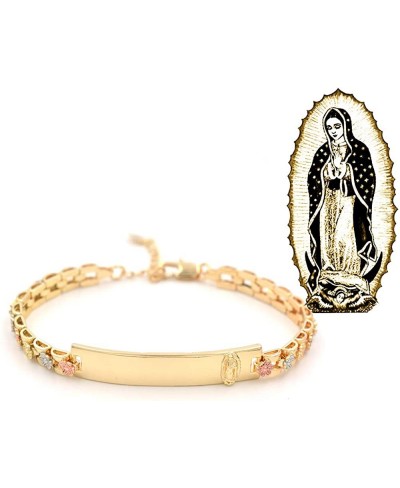 Our Lady Virgin Mary 14K Gold Charm Bracelets for Women Bangles Gifts $23.20 Link