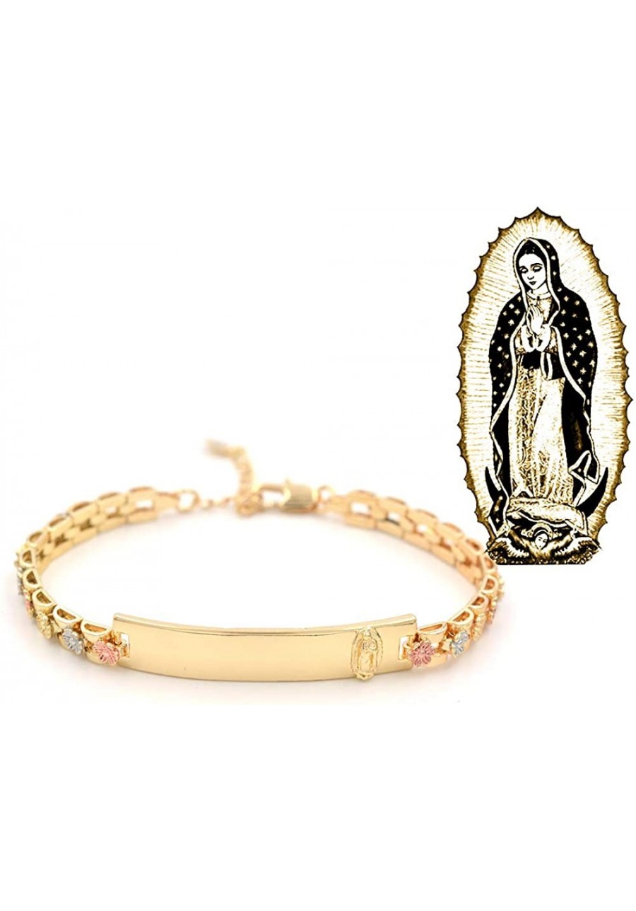 Our Lady Virgin Mary 14K Gold Charm Bracelets for Women Bangles Gifts $23.20 Link