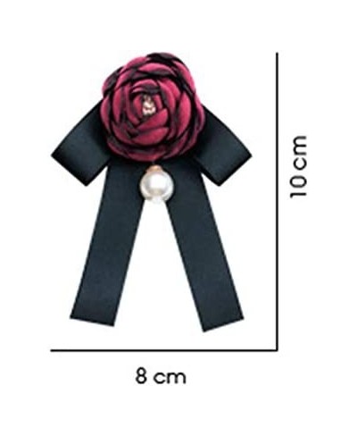 Flower Brooches Pin Pre-Tied Bowknot Women Girls Ribbon Collar Neck Clips Bow Tie JW57 $16.38 Brooches & Pins