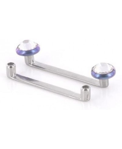 14g Internally Threaded Flat Titanium Surface Barbell with 2mm Rise - 16mm ~ 5/8 $21.01 Piercing Jewelry