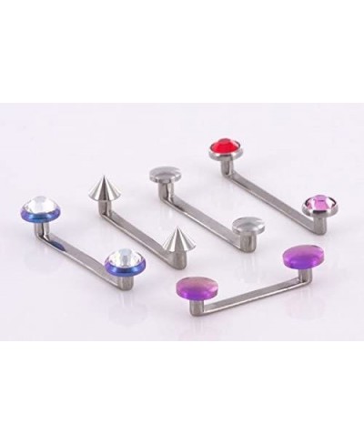 14g Internally Threaded Flat Titanium Surface Barbell with 2mm Rise - 16mm ~ 5/8 $21.01 Piercing Jewelry