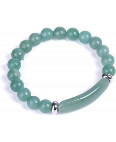 Unisex Healing Stone Bracelets Natural Gemstone Charm Stretch Bracelet Crystal Energy Heart Charm Tiger Eye 8MM Beads Bracele...