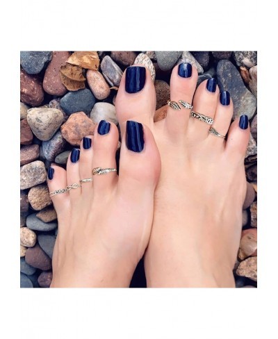 Toe Rings for Women Open Silver Toe Rings Arrow Leaf Wave Toe Rings Set Adjustable Barefoot Foot Jewelry for Summer Beach $6....