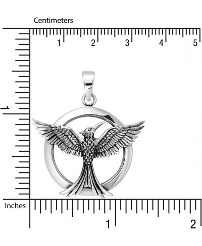 Sterling Silver 925 Celtic Phoenix Firebird Bird of Paradise Pendant $30.31 Pendants & Coins