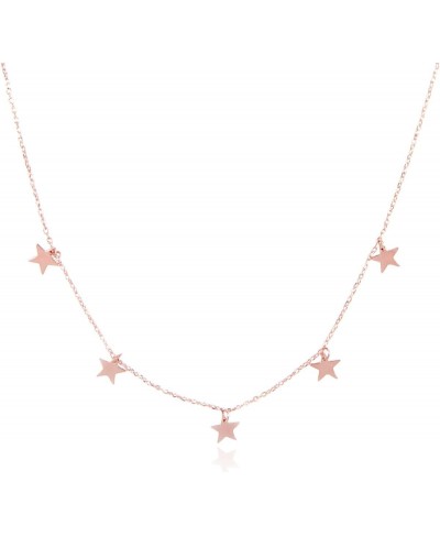 Dainty Station Charm Necklace - Lucky Pendant Delicate Chain Circle Star Moon Cross Valentine's Mother's Day Gift $15.10 Chains