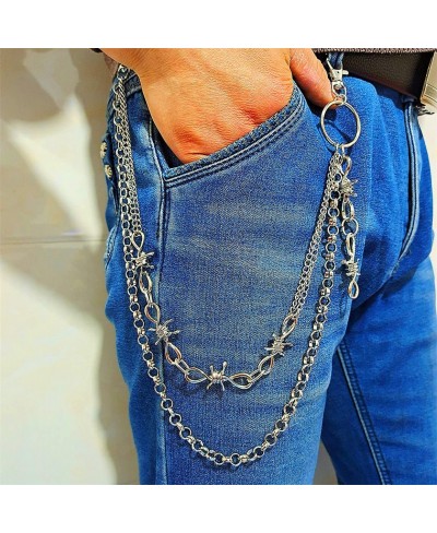 Punk Pocket Wallet Chain Cute Angel Dice Mushroom Heart Thorns Jean Pants Multilayer Belt Chains Waist Belly Body Chain Jewel...