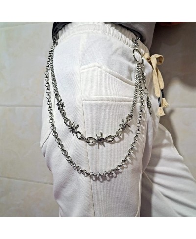 Punk Pocket Wallet Chain Cute Angel Dice Mushroom Heart Thorns Jean Pants Multilayer Belt Chains Waist Belly Body Chain Jewel...