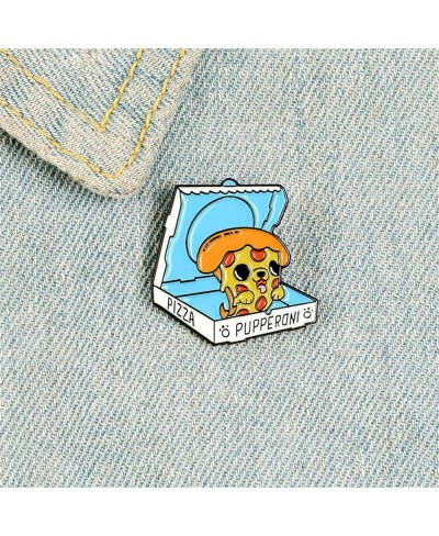 Pizza Brooches Enamel Pin Cute Badge for Bags Clothing Jackets Shirt Decorations 1.1inch*1.1inch $18.29 Brooches & Pins