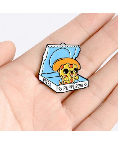 Pizza Brooches Enamel Pin Cute Badge for Bags Clothing Jackets Shirt Decorations 1.1inch*1.1inch $18.29 Brooches & Pins