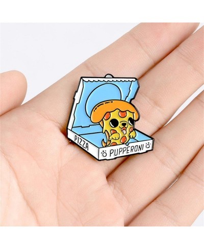 Pizza Brooches Enamel Pin Cute Badge for Bags Clothing Jackets Shirt Decorations 1.1inch*1.1inch $18.29 Brooches & Pins