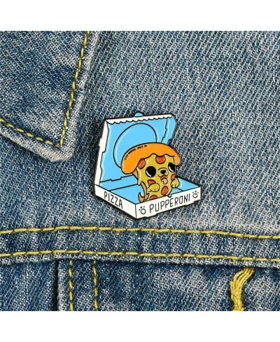 Pizza Brooches Enamel Pin Cute Badge for Bags Clothing Jackets Shirt Decorations 1.1inch*1.1inch $18.29 Brooches & Pins