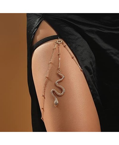 Sexy Leg Body Chain Sexy Thigh Chain Snake Leg Jewelry Beads Bikini Body Jewelry Party Beach for Women and Girls (GS) $12.11 ...