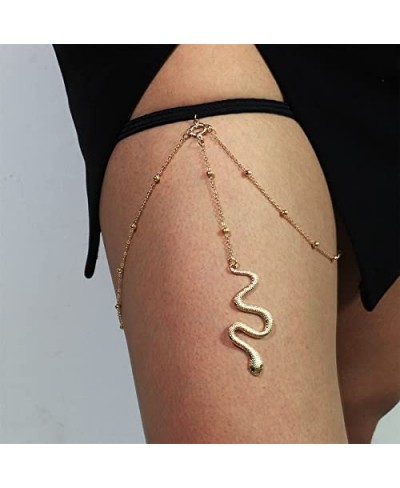 Sexy Leg Body Chain Sexy Thigh Chain Snake Leg Jewelry Beads Bikini Body Jewelry Party Beach for Women and Girls (GS) $12.11 ...