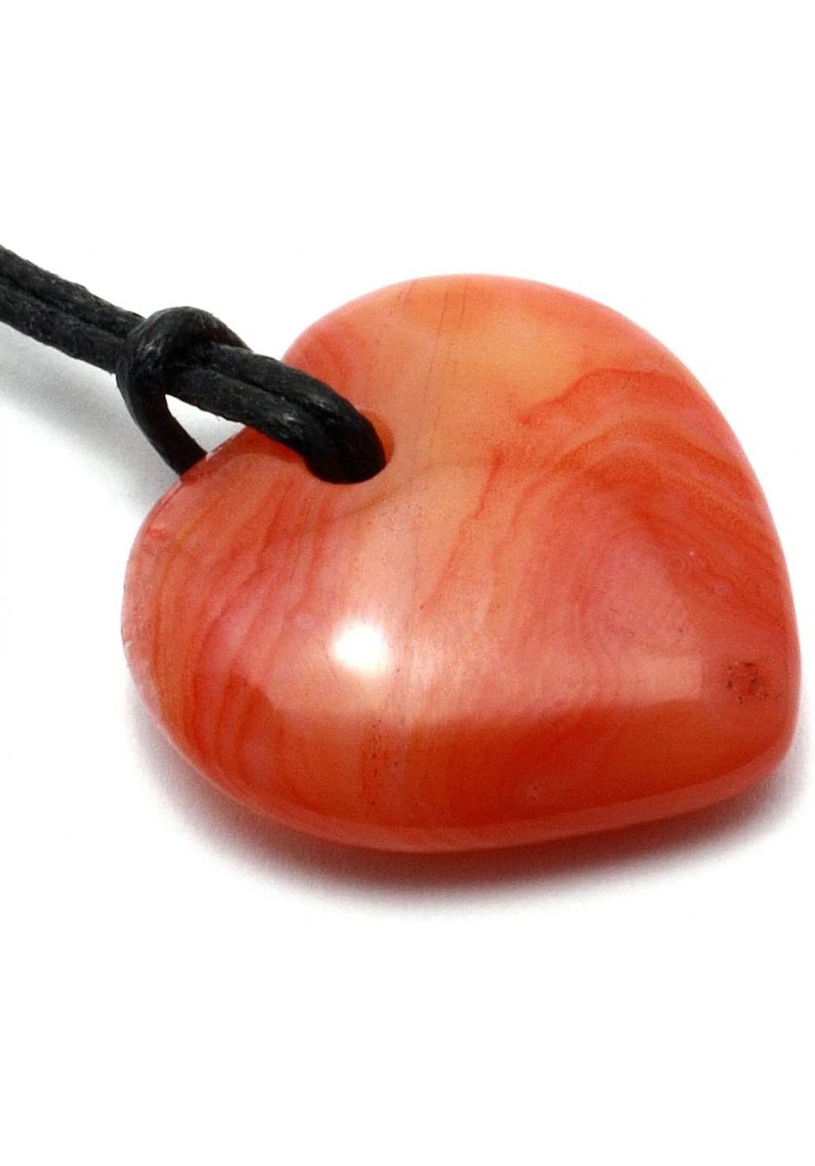 Carnelian Heart Necklace 'Joy' $9.29 Pendant Necklaces