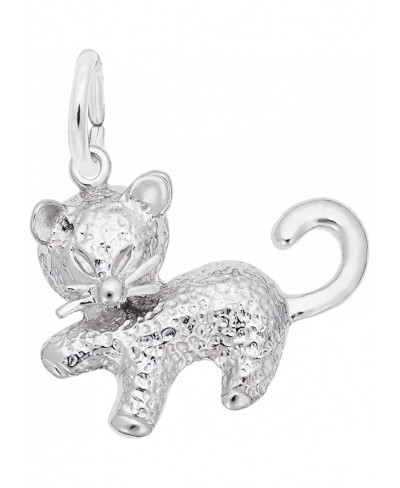 Cat Charm Sterling Silver $30.35 Charms & Charm Bracelets