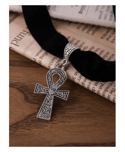 Gothic Cross Necklace Cross Choker Goth Jewelry Gift for Women $13.59 Chokers