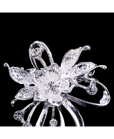 Brooch Pin Fashion Women Flower Glitter Rhinestone Inlaid Dress Suit Lapel Badge $5.62 Brooches & Pins