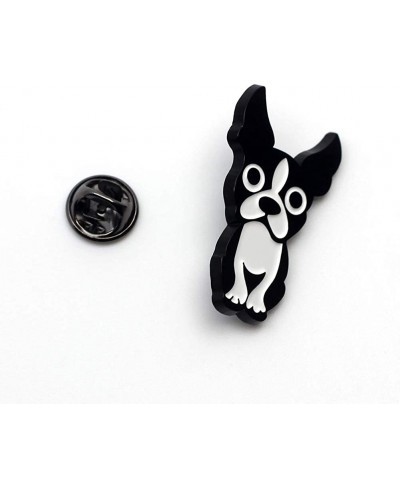 Boston Terrier Enamel Pin Metal Black Dog Brooch Gifts for Dog Lovers Boston Terrier Lapel Pin Jewelry $9.37 Brooches & Pins