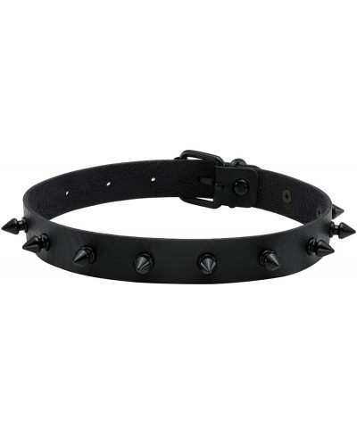 Retro Vintage Punk Choker Necklace Collar with Rivet Studded Spiked Clasp Adjustable for Women $7.68 Chokers