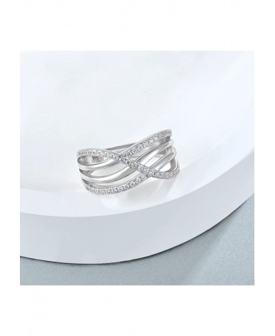 Infinity Promise Rings for Her Criss Cross Rings for Women Sterling Silver $39.46 Promise Rings