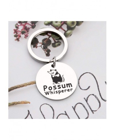 Opossum Animal Jewelry Possum Gifts Possum Whisperer Keychain Opossum Lover Gifts Opossum Gift for Women Men $12.74 Pendants ...