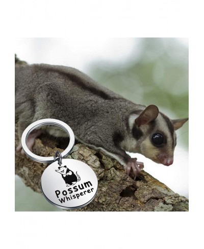 Opossum Animal Jewelry Possum Gifts Possum Whisperer Keychain Opossum Lover Gifts Opossum Gift for Women Men $12.74 Pendants ...