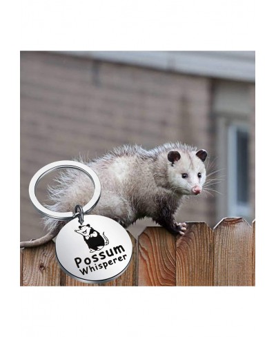 Opossum Animal Jewelry Possum Gifts Possum Whisperer Keychain Opossum Lover Gifts Opossum Gift for Women Men $12.74 Pendants ...