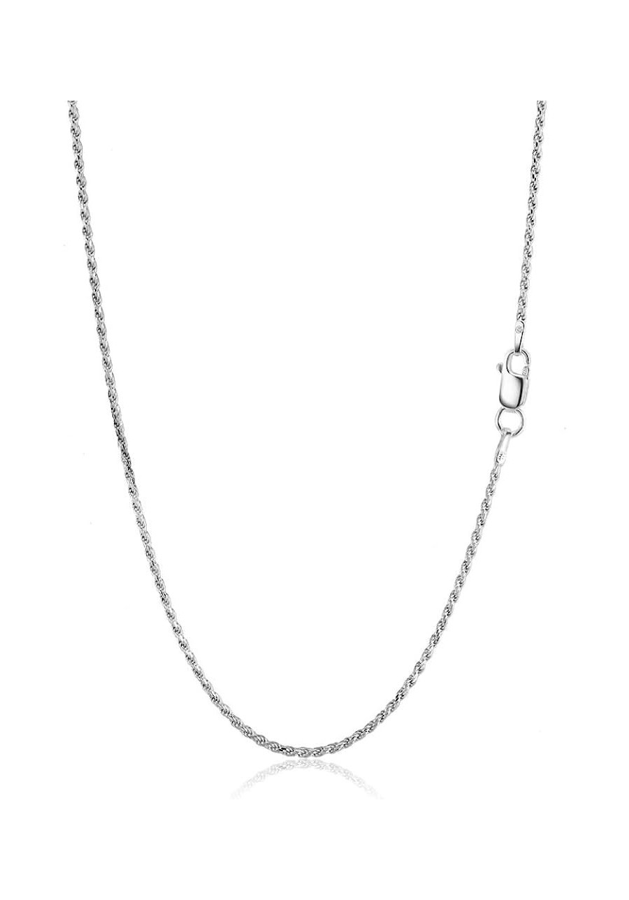 Sterling Silver 925 Italy Diamond Cut Rope Chain 1.2MM - 2.5MM 16" - 24 $10.74 Chains