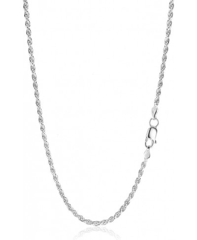 Sterling Silver 925 Italy Diamond Cut Rope Chain 1.2MM - 2.5MM 16" - 24 $10.74 Chains