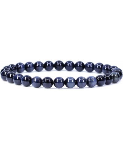 Semi Precious Crystal 6mm Round Beads Rock Yoga Stretch Bracelet 7 Inch Unisex Unisex $11.30 Strand