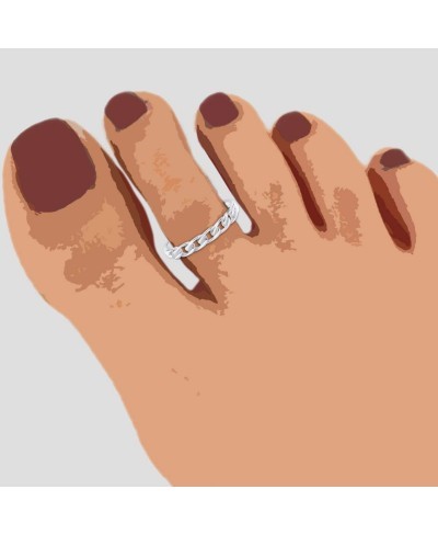 High Polished Sterling Silver Toe Rings for Women Creations $10.12 Toe Rings