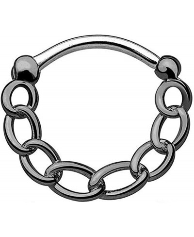 Chain IP 316L Surgical Steel Round Septum Clicker $15.39 Piercing Jewelry