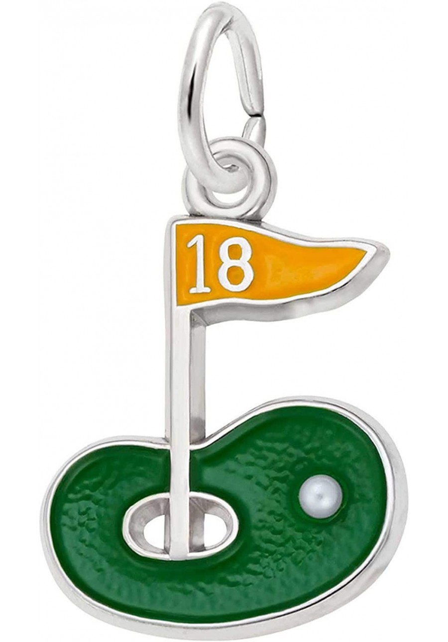 Golf Green Charm Sterling Silver $40.92 Charms & Charm Bracelets