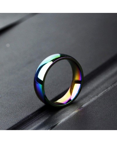 Exquisite Jewelry Ring Love Rings Fashion Men Women Rainbow Wedding Party Band Ring Jewelry Valentine Day Gift Wedding Band B...