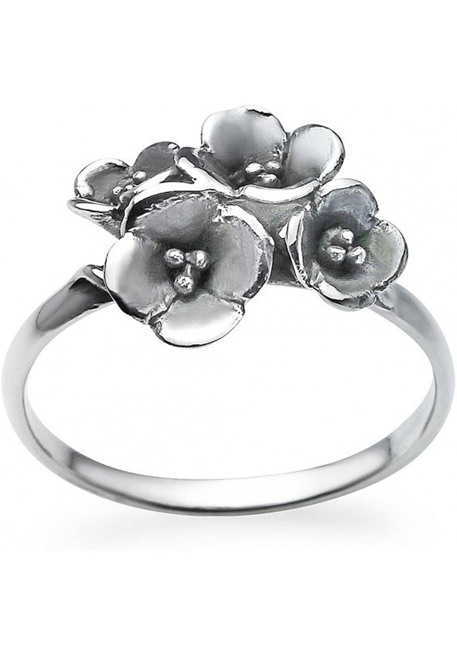 Rose Flower Bouquet Ring Sizes 5-10 Oxidized Vintage Inspired Fashion Ring $21.03 Bands