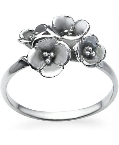 Rose Flower Bouquet Ring Sizes 5-10 Oxidized Vintage Inspired Fashion Ring $21.03 Bands