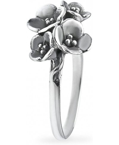 Rose Flower Bouquet Ring Sizes 5-10 Oxidized Vintage Inspired Fashion Ring $21.03 Bands