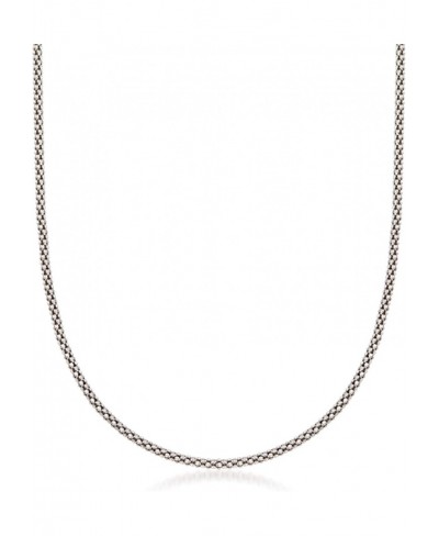 1.5mm Sterling Silver Fancy Popcorn Chain Necklace $44.05 Chains