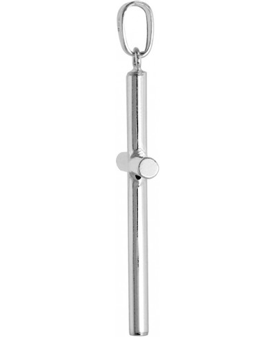 Sterling Silver Large Plain Cross Pendant for Men and Women Tubular High Polished 1 3/4-4.0 inches long $29.88 Pendants & Coins