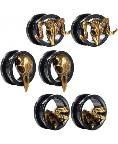 Gauges Ears Plugs and Tunnels Black Screw Back Earrings Upgrade Piercing 1 Pair Gift Packing Stretchers 2g to 1 Inch. $10.63 ...