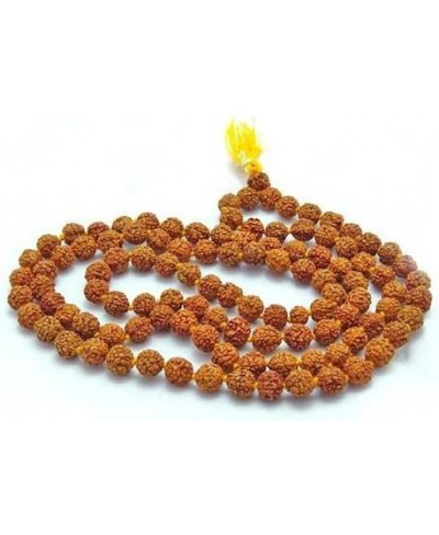 5 Mukhi Rudraksha Japa Mala 108 +1 Beads for Men and Women (6-8 mm Brown) $28.91 Strands