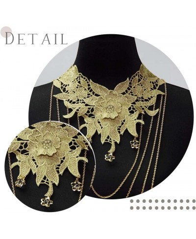 Gold Body Chain Necklace Lace Body Harness Layered Crossover Festival Body Jewelry for Women and Girls (A) $12.72 Body Chains