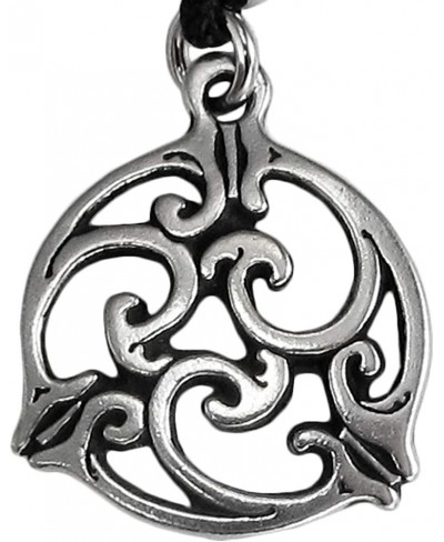 Pewter Small Triscele Knot Celtic Necklace $19.04 Pendants & Coins