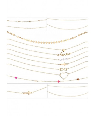 12 Pieces Belly Waist Chain Waist Bead Bikini Body Waist Chain Summer Beach Jewelry Set for Women Girls Gold Tone $12.29 Body...