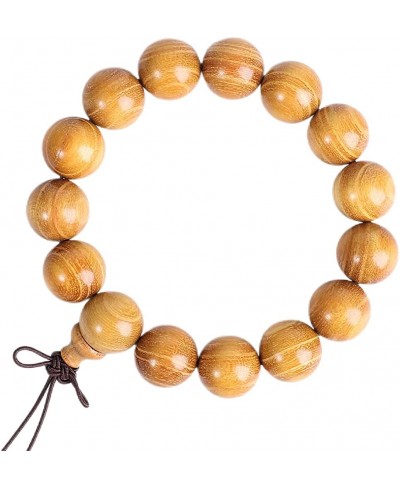 Natural Elegant Gold Color Sandalwood Stretch Bracelet Unisex Hand Jewelry 20mm/18mm/15mm Wood Bead Bracelet Prayer Beads Yog...