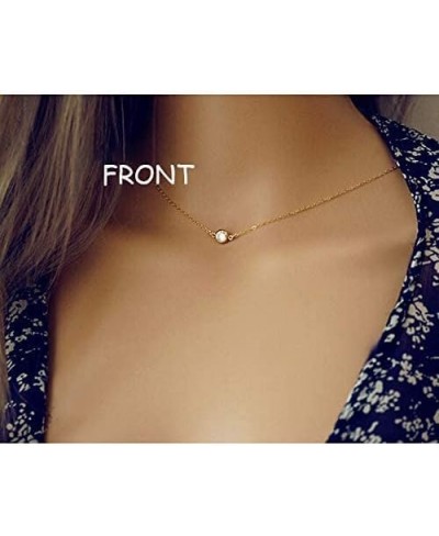 Wedding Backdorp Necklace Crystal Gold Y Necklace Long Chain for Women and Brides $11.67 Pendant Necklaces