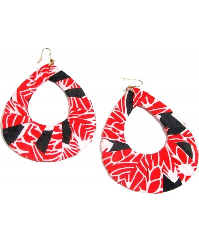 African Earrings for Women Ethnic African Jewelry Fabric Earrings for Women $10.27 Hoop