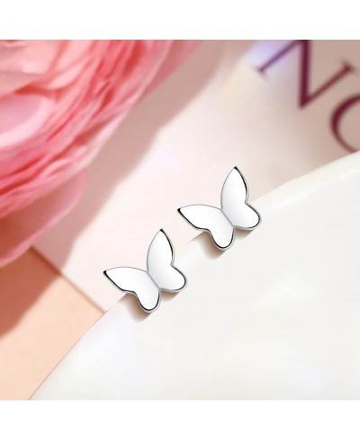 Butterfly Earrings for Women 925 Sterling Silver Stud Earrings jewelry Gift $19.39 Stud