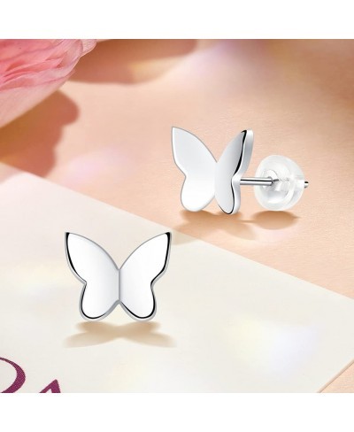 Butterfly Earrings for Women 925 Sterling Silver Stud Earrings jewelry Gift $19.39 Stud